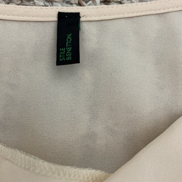 STILE BENETTON, Asymmetric Avant-Garde One Shoulder Kaftan/Sheath Dress, Size S - Picture 7 of 7